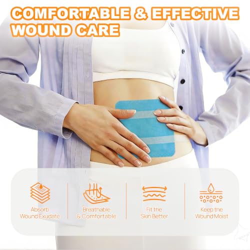 Carbou Super Absorbent Wound Dressing 6" x 6", 10 Pack, Non-Adhesive Pads - size: 6"x 6"(Pack of 10)
