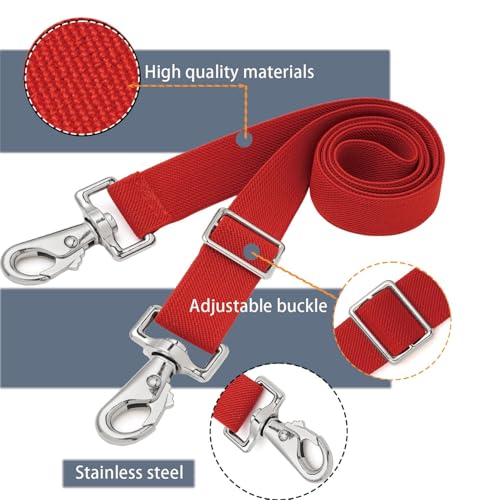 Premium Horse Blanket Sheet Leg Straps, Replacement Stretchy Belly Strap with Double Swivel Snaps, Adjustable Elastic Length from 24 to 42 Inch Winter Blanket 8 Pcs (Multi-Color) - color: Multi-color