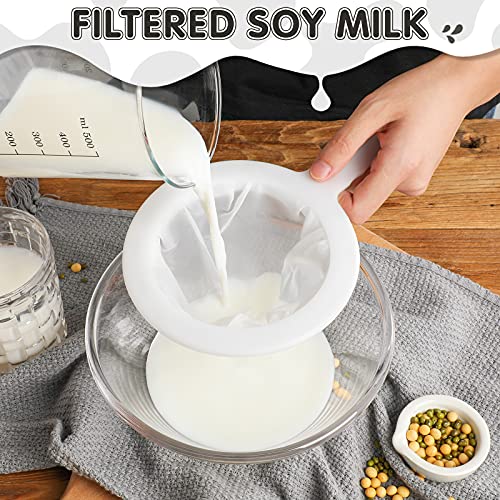Zopeal 2 Pcs Ultra Fine Mesh Plastic Strainer for Kefir Grain, 80/300 Mesh - size: 80/300 Mesh