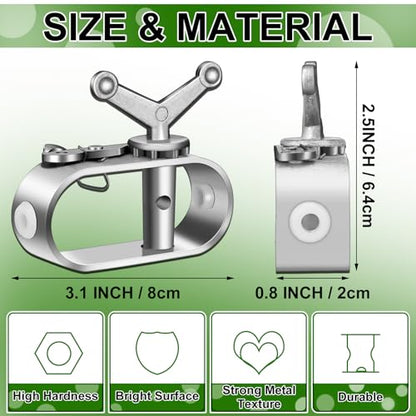 Yaocom 12 Pcs Electric Fence Wire Strainer Aluminum Wire Tensioner Heavy Duty Tensioner for Farm Electric Fence