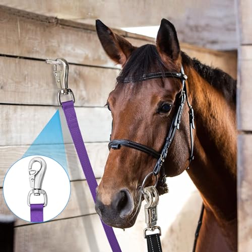 Cross Ties for Horse, Heavy Duty Nylon Trailer Tie - color: Purple