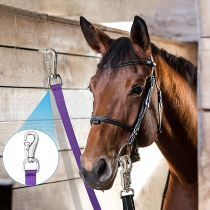 Cross Ties for Horse, Heavy Duty Nylon Trailer Tie - color: Purple