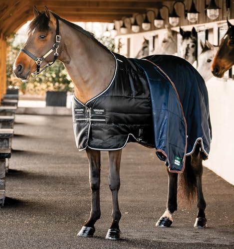 Horseware® Easy-Layer Stable 100g - Black/Black & Silver, 72 inches - size: 72 inches