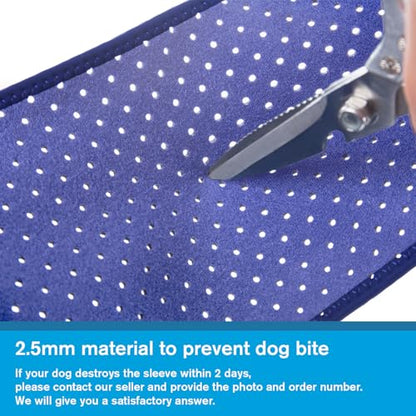 Coodeo Dog Recovery Sleeves, Cone Collar Alternative, Abrasion Resistant Dog Recovery Suit, Washable 2.5mm Thick and Waterproof, Pet Wounds Prevent Licking, Biting (Purple, S) - color: Purple, size: S