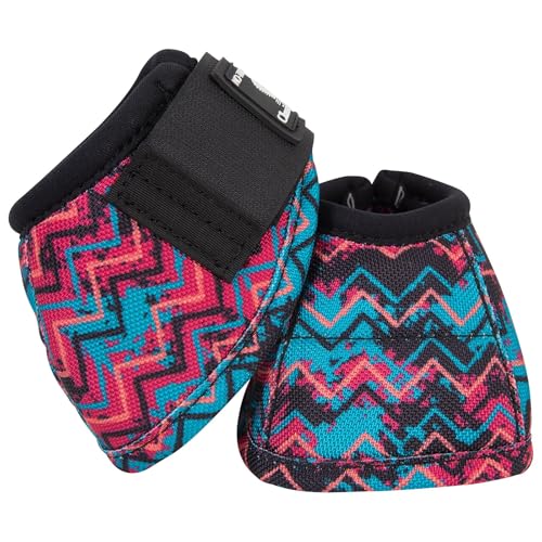 Classic Equine Dyno Turn Bell Boots - color: Techno, size: Large
