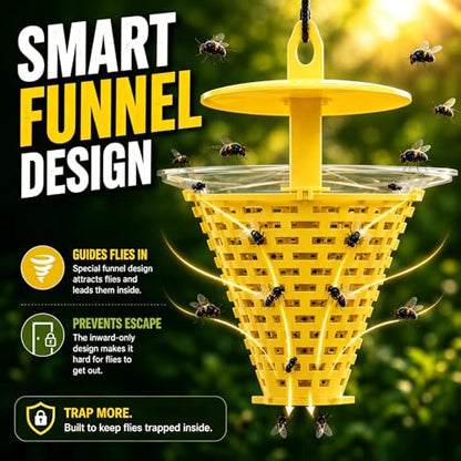 Fly Traps Outdoor 9 Pack Water Activated Disposable Fly Trap