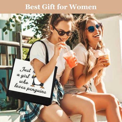 GevGuxLuo Tote Bag for Women Animal Lover Bag Gift for Women - color: Penguins
