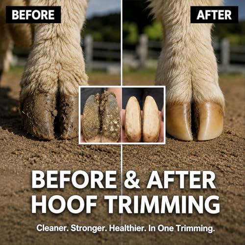 Goat Hoof Trimmers, Sheep Shears, Goat Hoof Trimmer Kit, Pruning Shears Horse Grooming Supplies Hoof Accessories – Versatile Hoof Wire and Pipe Cutting Tool for Pruning Plants as Pruning Shears - color: Silver