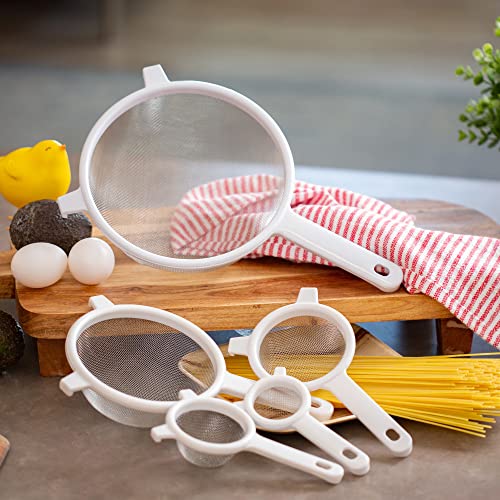 Chef Craft Classic Stainless Steel Mesh Strainer, 8 inch, White - color: White, size: 8 inches in diameter