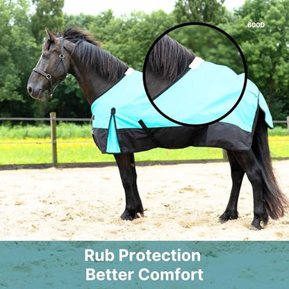 Resistance 600 Denier Lightweight No Fill Water Resistant & Breathable Horse Rain Sheet