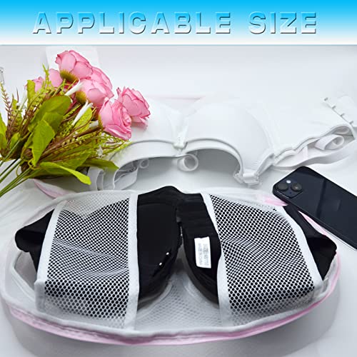 Large Bra Laundry Bags for Washing Machine, Fits All Cups Anti Deformation Bra Washing Bag, Lingerie Bags for Washing Delicates (4 Pack - Whitebag) - color: 4 Pack - WhiteBag