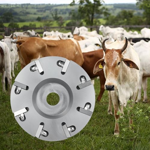8 Blades Livestock Hoof Trimming Grinding Wheel Sheep Cattles Horses Cow Trimming Plate Wood Carving Disc Aluminum Alloy Electric Angle Grinder Attachments Tool