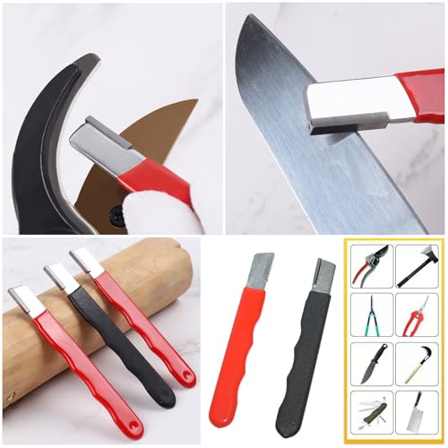 4 Pack Pruning Shears Blade Sharpener Mini Portable Quick Edge Sharpening Carbide Knife Sharpeners for Garden Tool Trimming Knives Cutter Scissor Axe Clipper Pruners Kitchen Garage Outdoor