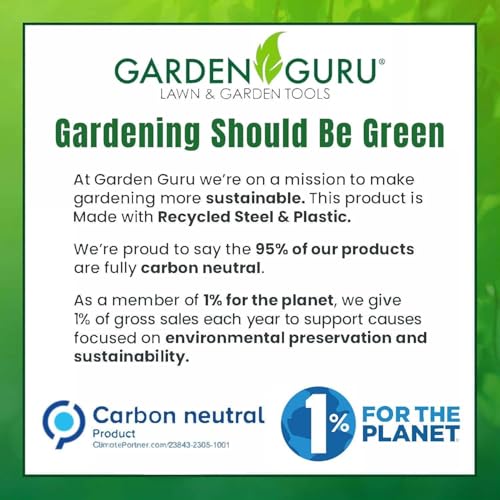 Garden Guru Garden Tool Blade Sharpener - 5" Handheld & Multi-Purpose Solid Carbide Sharpener w Protective Cover, Ergonomic Non-Slip Handle for Pruners Loppers Shears Knives Scissors Axe