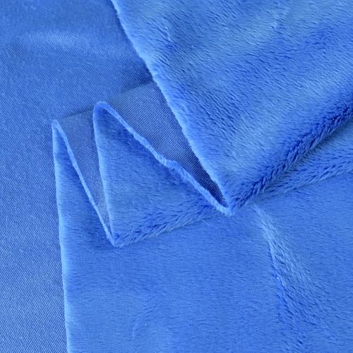 Surf turtle Blue Super Soft Minky Fabric by The Yard, 36"x60" - color: Blue