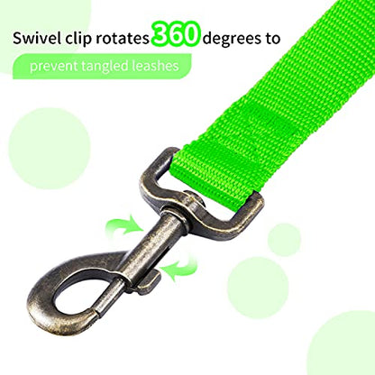 HIKISS Long Dog Leash Obedience Recall Training Agility Lead with Thickening Material for Large Dog - 15ft 20ft 30ft 50ft 100ft Training Leash(Green 15ft) - color: T5:Large Dog Thicken green, size: 15 Feet