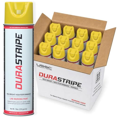Inverted Utility Marking Spray Paint 18oz (Yellow) - color: Yellow