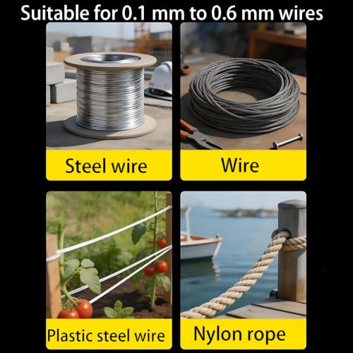 2PCS Electric Fence Strainer Heavy-Duty Direct-Flow Type Wire Ratchet Tensioner Tensioning Tool for Electric Fences on Farms Practical Fence Tensioner