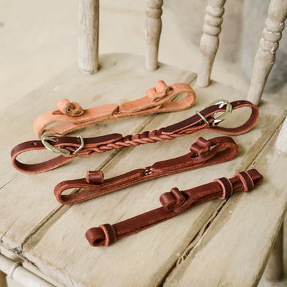 AJ Tack Harness Leather 2 Button Curb Strap