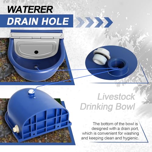 Automatic Water Dispenser for Dogs, Plastic Automatic Dog Waterer Livestock