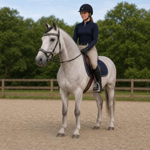 Horse Western English Leather Bitless Sidepull Bridle w/ Split Reins 77RS10 - color: Black