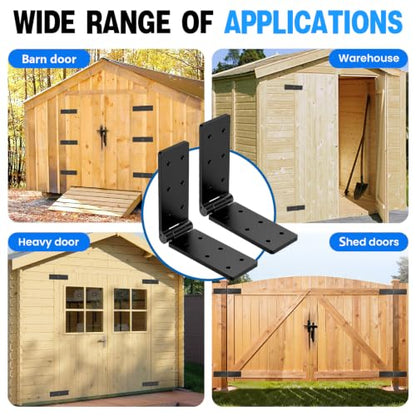 Heavy Duty Gate Hinges 4Pcs 270° for Wood Fence