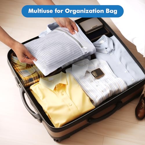5Pcs Laundry Bags Mesh Wash Bags, Delicate Laundry Bags for Clothes, Hosiery, Underwear, Bed linen - 5 Size - color: White, size: Delicates 5 pcs
