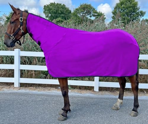 Purple Small Horse Cooler/Sheet Fleece Combo Neck Design - color: Purple, size: SML