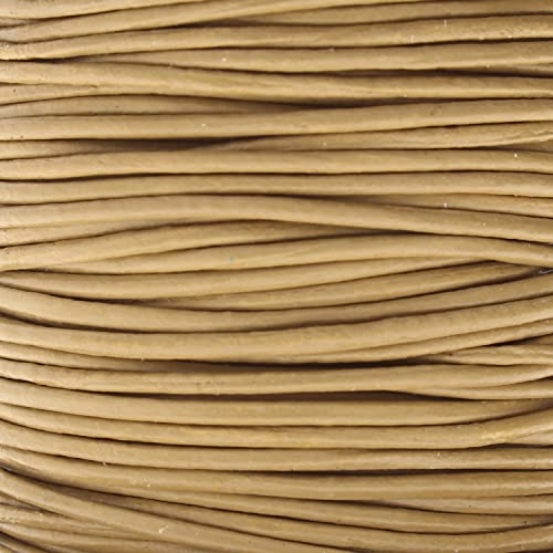 The Beadsmith Leather Cord – Beach – 1mm Spool – 25 Yards/22.86 Meters – Indian Leather Thong Ideal for Braiding, Beading, Necklaces, Fine Lacing, Hair Accessories & DIY Jewelry Making - size: 1mm, style: Beach – 25 Yards