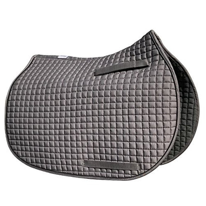 All-Purpose English Saddle Pads (Gray w/Black Trim)