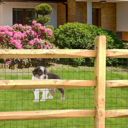 Black PVC Coated Welded Wire Fence 48" x 100' Roll, 2"x3" Mesh, 16 Gauge - color: Black, size: 2''x3'' 16GA 48''x100'