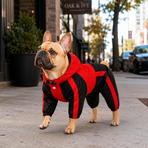 Pet Apparel Large Dog Clothing Raincoat Pet Clothes Rain Coat For Big Large Dogs Red Green Waterproof (L-S, Red) - color: Red, size: L-S (Medium Dog ~30lbs)