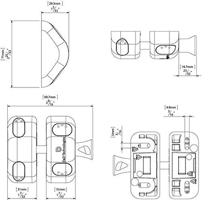 D&D MLSPS2S MagnaLatch Side Pull Magnetic Gate Latch, General Purpose | Magnetic latching gate latch, easy to install. Does not lock. Weather-resistant. For square gate & fence post.