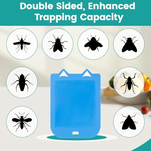 10 Pack Double Sided Sticky Refills for Flying Insect Light Trap, High Viscosity Glue Cartridges, Compatible with Raid Essentials Model Non-Toxic, Kid & Pet Safe