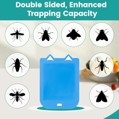 10 Pack Double Sided Sticky Refills for Flying Insect Light Trap, High Viscosity Glue Cartridges, Compatible with Raid Essentials Model Non-Toxic, Kid & Pet Safe
