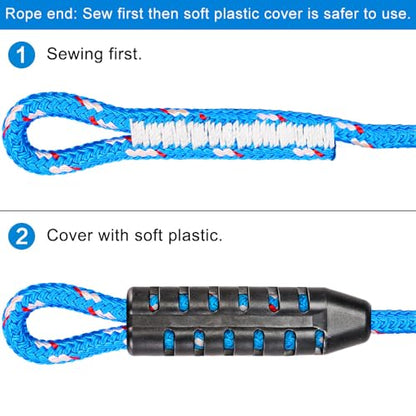 SELEWARE 3ft Tree Swing Rope, Adjustable Hammock Straps Hanging Kit - color: Blue-1 Pack, size: 3ft