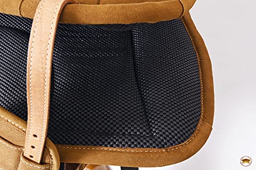 HILASON Horse Bareback Saddle Pad Tan 24 X 36 in