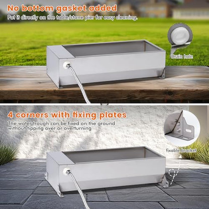 Automatic Dog Water Bowl Dispenser for Large Dogs Outdoor Auto Fill
