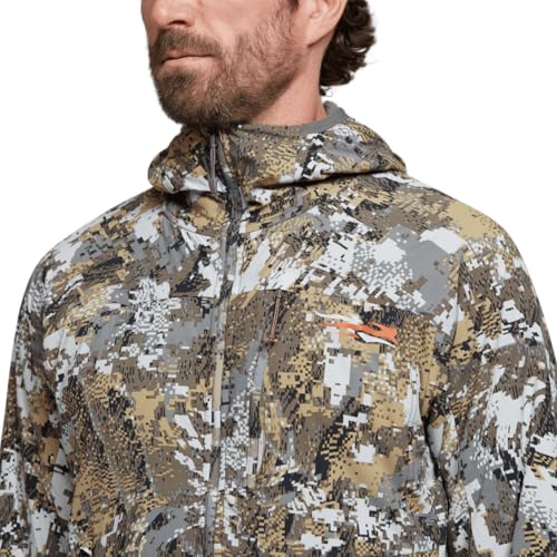 SITKA Ambient 100 Hooded Jacket - Insulated Breathable Waterproof Hunting Fishing Mens Jacket - color: Optifade Elevated Ii, size: Medium