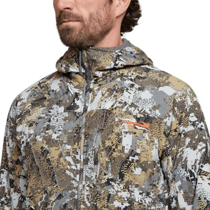 SITKA Ambient 100 Hooded Jacket - Insulated Breathable Waterproof Hunting Fishing Mens Jacket - color: Optifade Elevated Ii, size: Medium