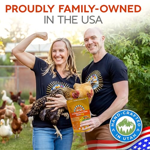 Buff Clucks WormStop Natural Chicken Dewormer Powder – All-Natural Herbal Blend for Daily Wellness - Chicken Wormer is Safe for Eggs & All Ages - Garlic, Pumpkin Seed, Wormwood - USA (8 oz)