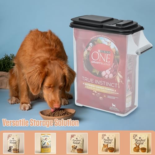 Buddeez Pet Food Containers, Dry Bird Seed Food Storage,16 Quart 2-pack - color: Black, size: 2 Pack (16 Quart)