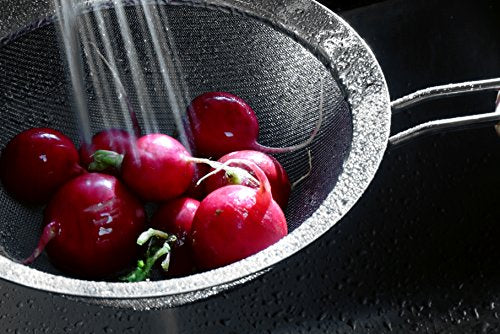 RSVP International Endurance Kitchen Collection, Stainless Steel Fine Mesh Conical Sieve/Colander, Multi-Purpose for Cooking, Baking, Loose Leaf Tea, Bar Strainer Cocktails, 7.75-Inch Drainer - size: 8-Inch Drainer