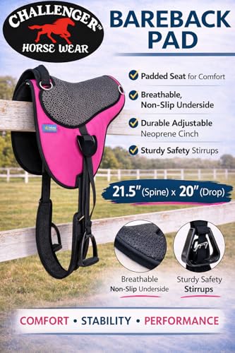 Horse Western Trail Neoprene Padded Anti-Slip Bareback Saddle Pad 39TS06 - color: Purple, size: 33" L x 25" W