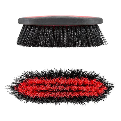 Schneiders Deluxe Horse Grooming Kit | Color Red | Comprehensive Horse Care | Extra Roomy Tote | Inclusive Grooming Tools | Stylish Black & Red Design | Convenient Shoulder Strap - color: Red