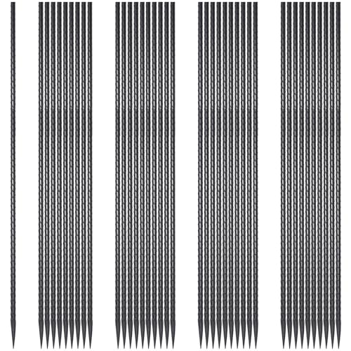 Rebar Stakes 24 Inch Straight Metal Spikes (40pcs) Ground Anchors - size: 24"-Φ1/4"-40pcs
