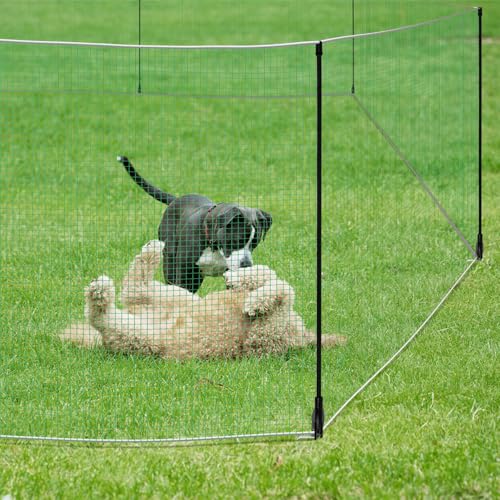 Temporary Fence with Posts 4' x 65' Suitable for Backyard, Garden - size: 4' x 65'