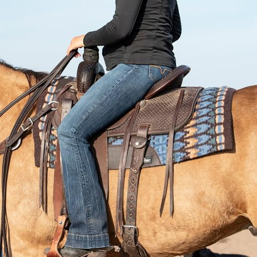 Classic Equine SensorFlex with Blanket Top Contour Pad, 1-inch Fleece, Coffee-Fawn, 34 x 38