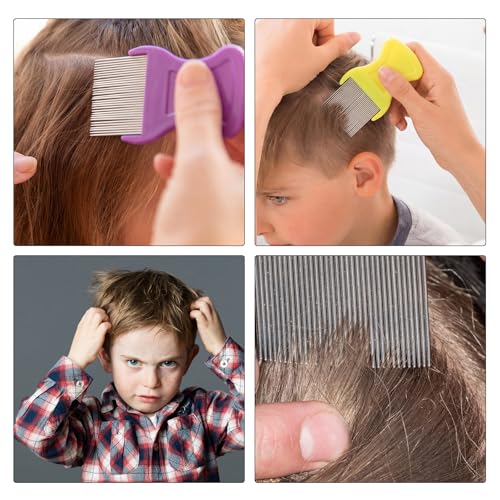 Maitys 8 Pcs Lice Combs Kids Pet, 3.5 x 2 Inch, 3.54 x 1.57 Inch, Classic - color: Classic, size: 3.5 x 2 Inch, 3.54 x 1.57 Inch
