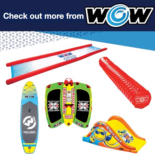 Wow Sports Tow Rope for Towable Tubes - 60 ft - 16-Strand Braided Polypropylene